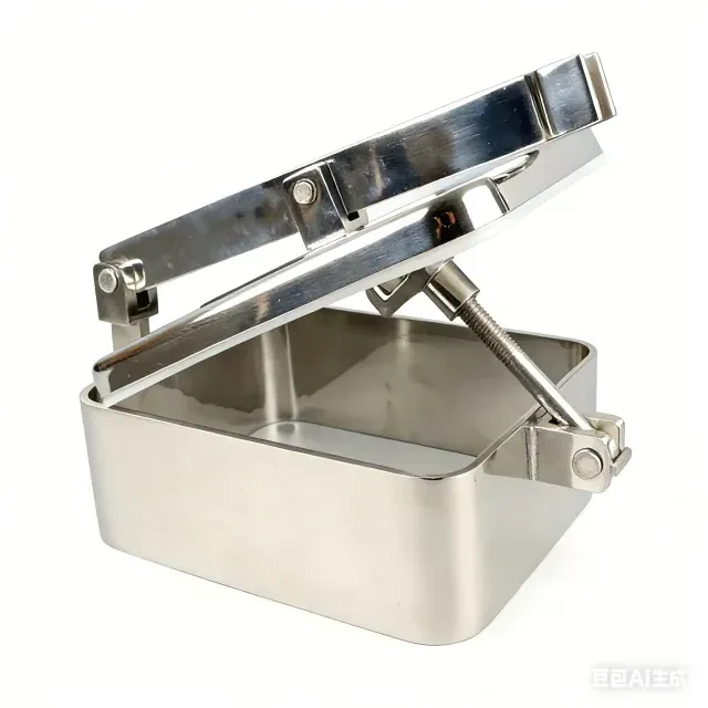 Stainless Steel 304 Sanitary Flanged Square Manhole with Hinge — 4/6