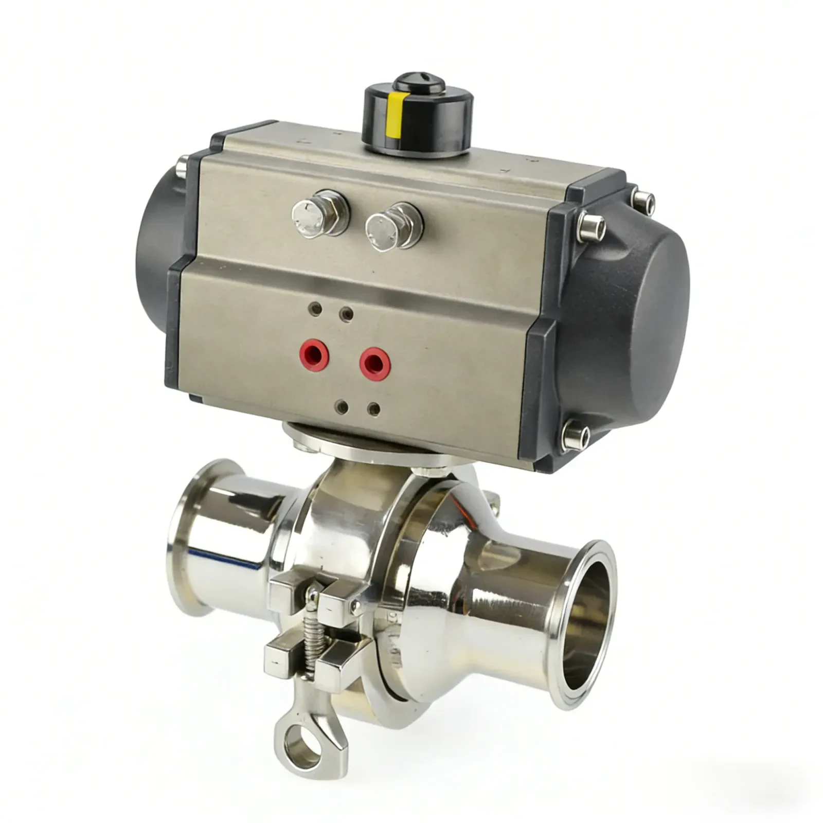 Stainless steel actuator intermediate clamp non-retention ball valve — 2/5