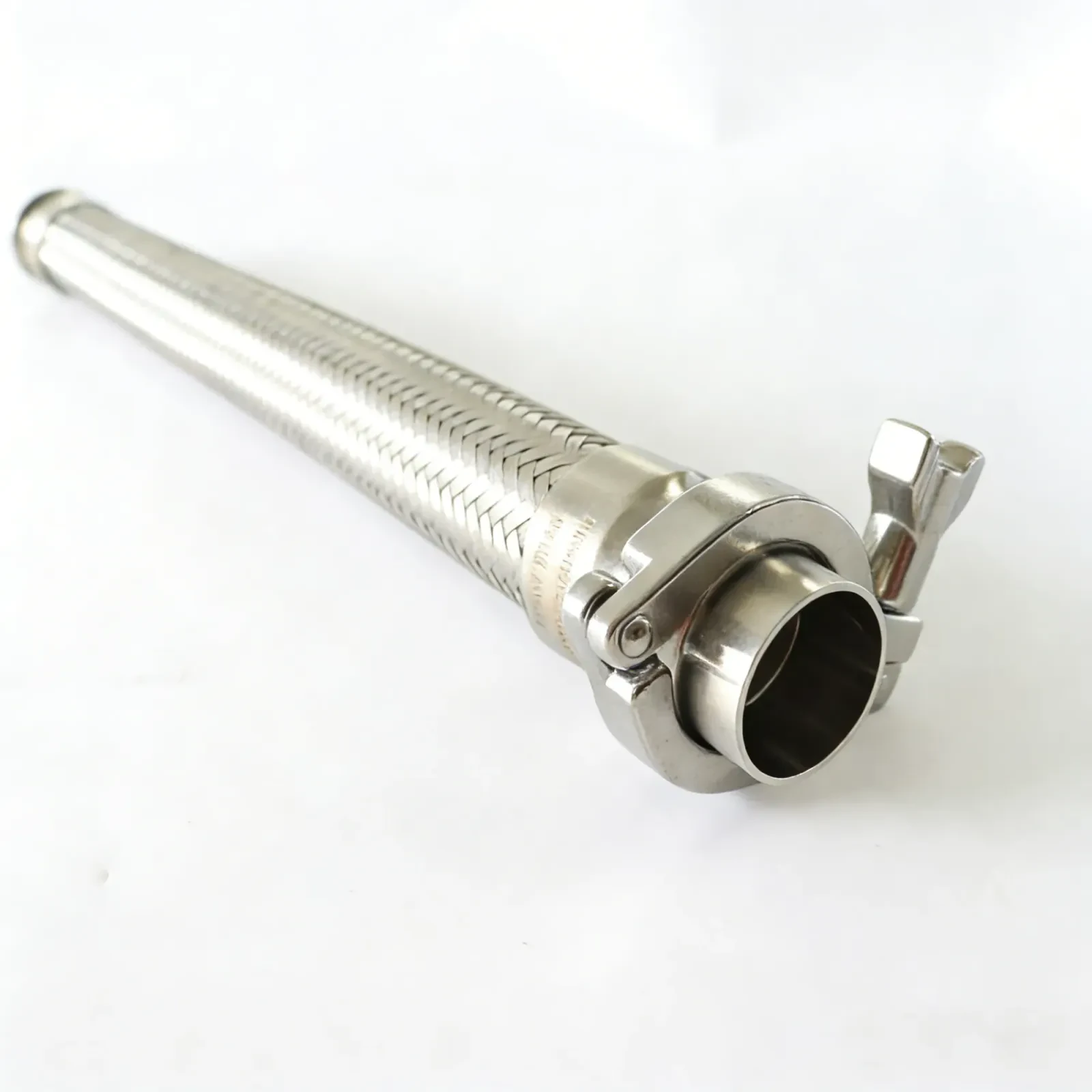 STAINLESS STEEL Food Grade Silicone Braided Wire Reinforced Flexible Hose — 6/6