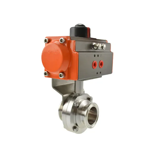 STAINLESS STEEL Pneumatic Actuator Groove DN300 butterfly valve — 3/6