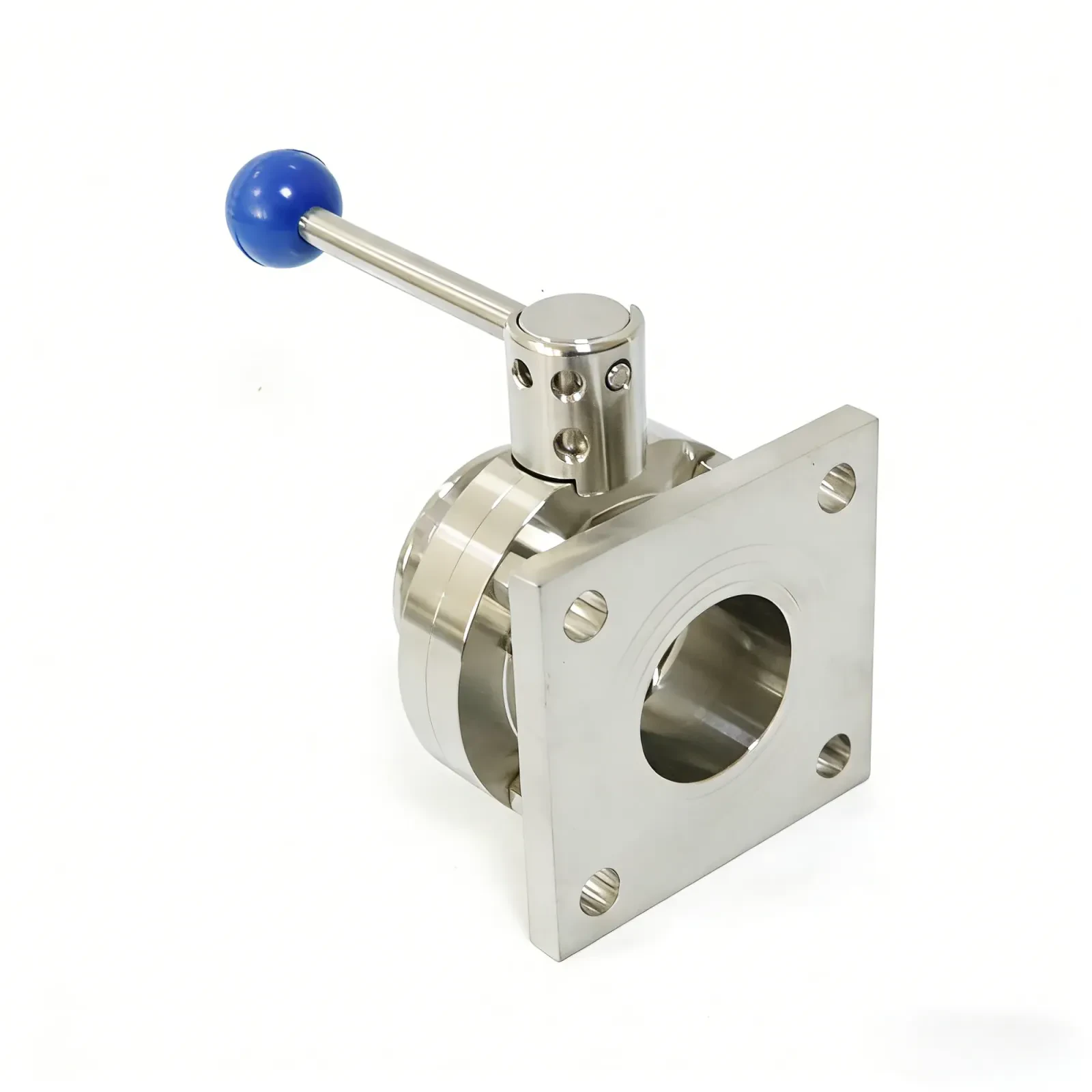 STAINLESS STEEL Sanitary Double Flange Rotary Butterfly Valve — 5/6