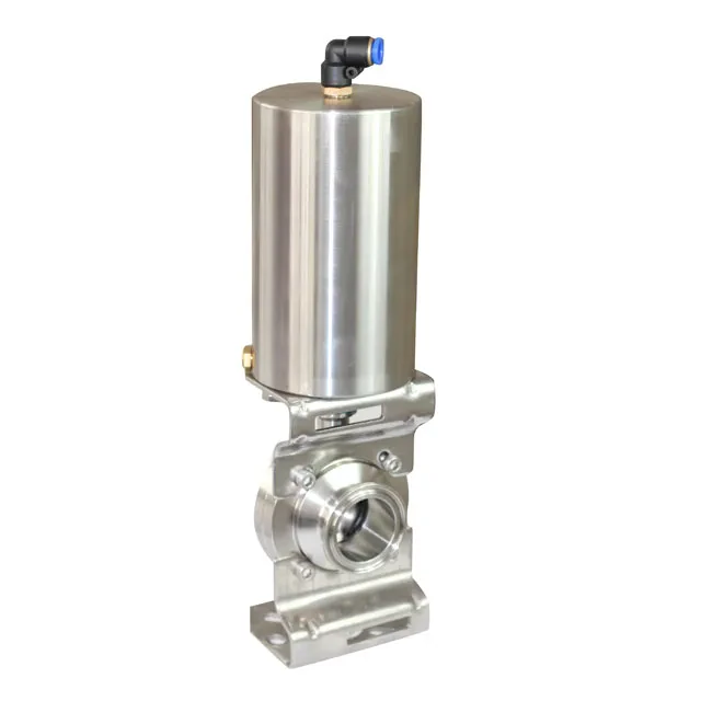 STAINLESS STEEL Manual Lever Lug Style Eccentric Butterfly Valve — 4/6