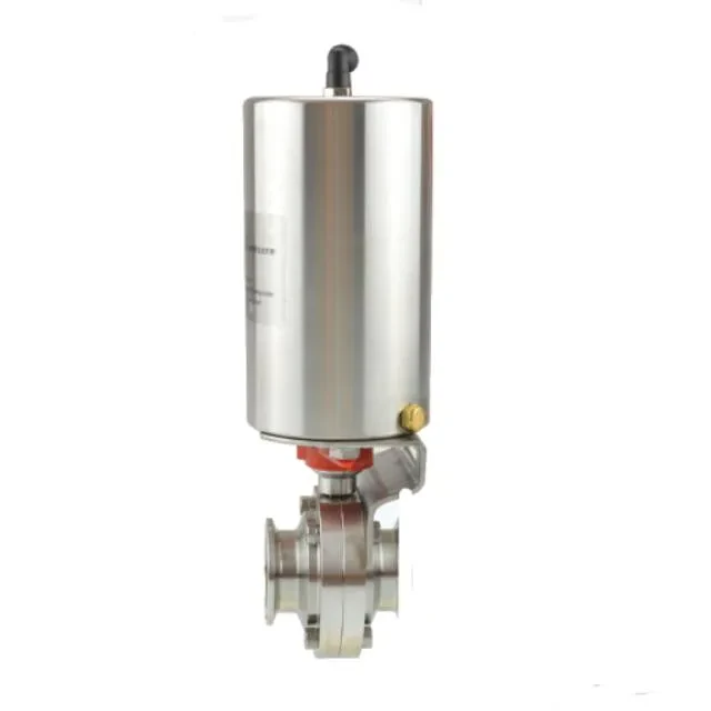 STAINLESS STEEL Manual Lever Lug Style Eccentric Butterfly Valve — 5/6