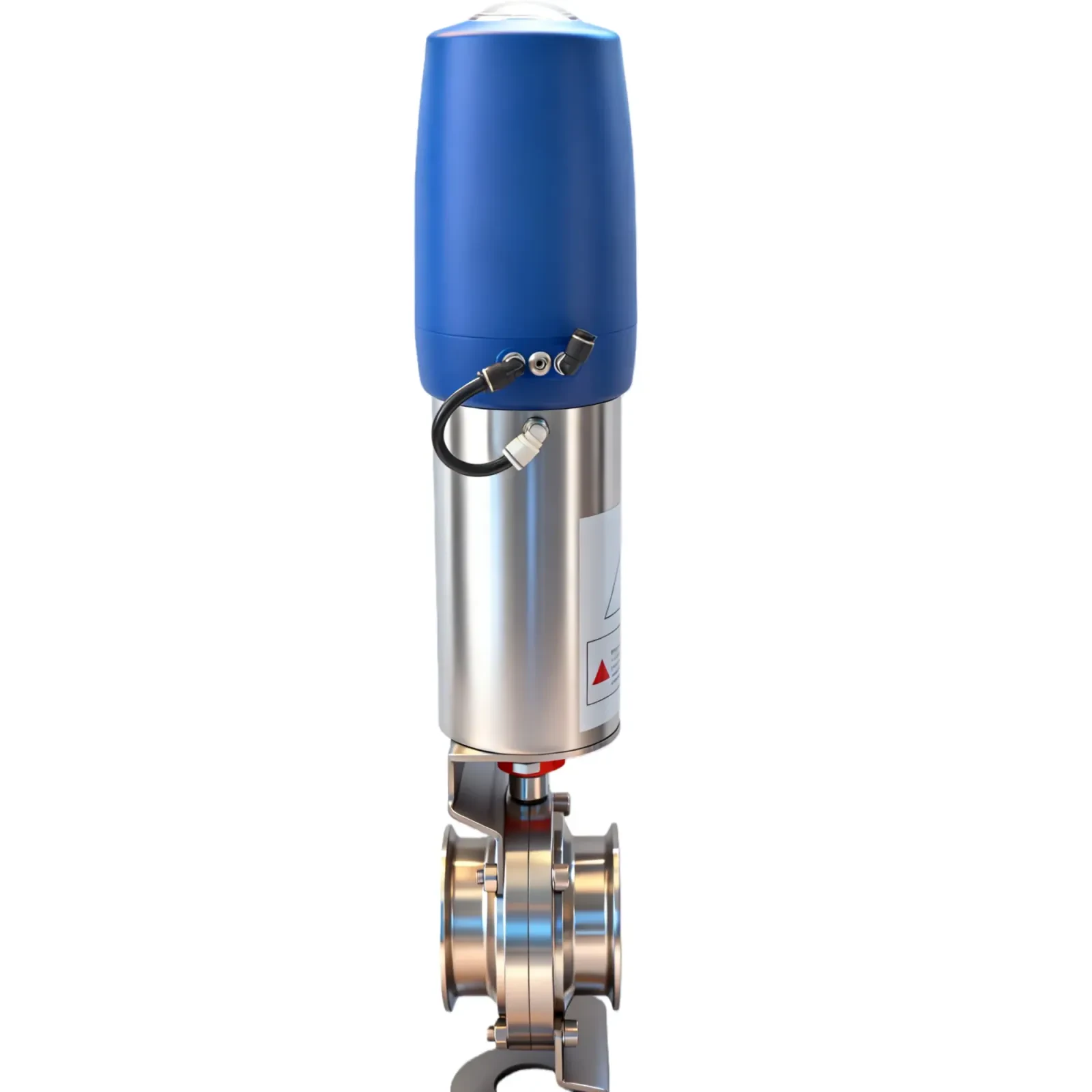 STAINLESS STEEL Pneumatic Diaphragm Actuated Powder Anti Mixing Butterfly Valve — 4/6