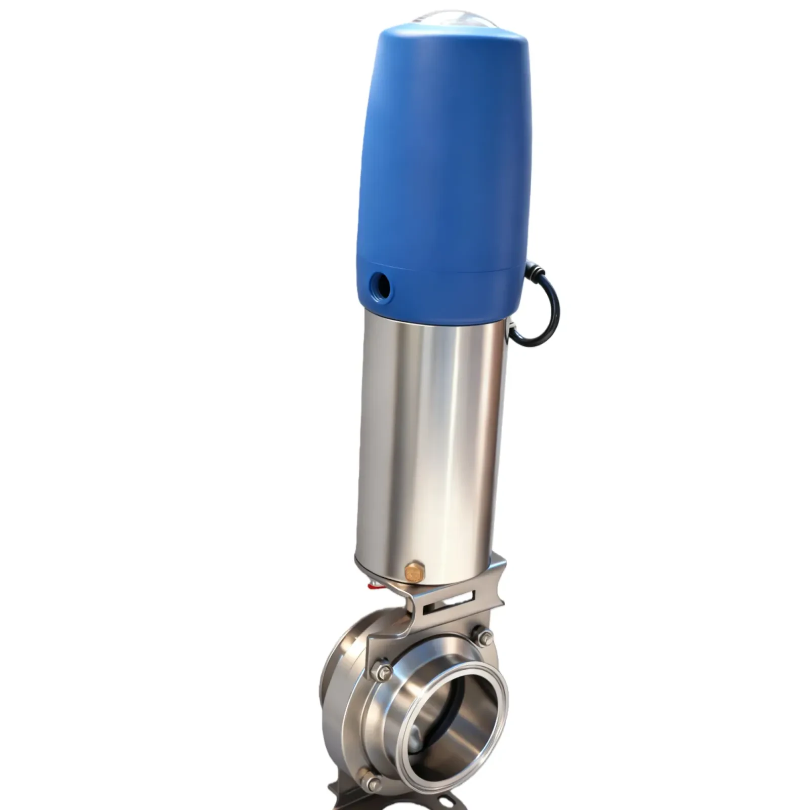 STAINLESS STEEL Pneumatic Diaphragm Actuated Powder Anti Mixing Butterfly Valve — 6/6