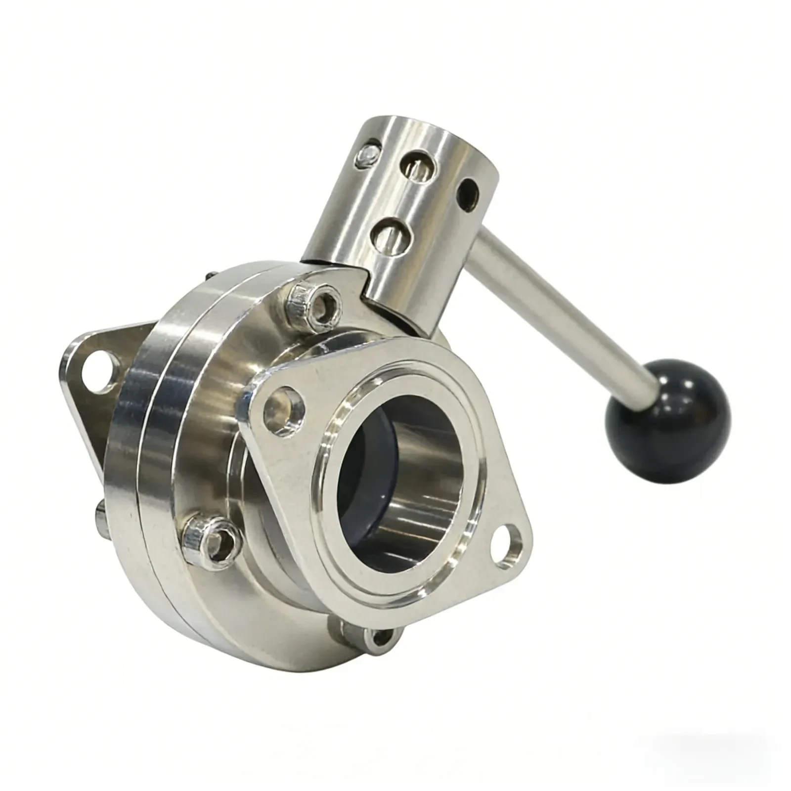 STAINLESS STEEL manual Drive Wafer Bolei Powder Butterfly Valve — 2/6