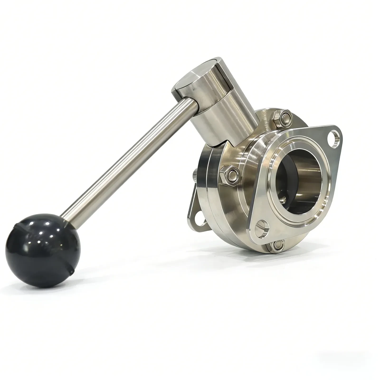 STAINLESS STEEL manual Drive Wafer Bolei Powder Butterfly Valve — 3/6