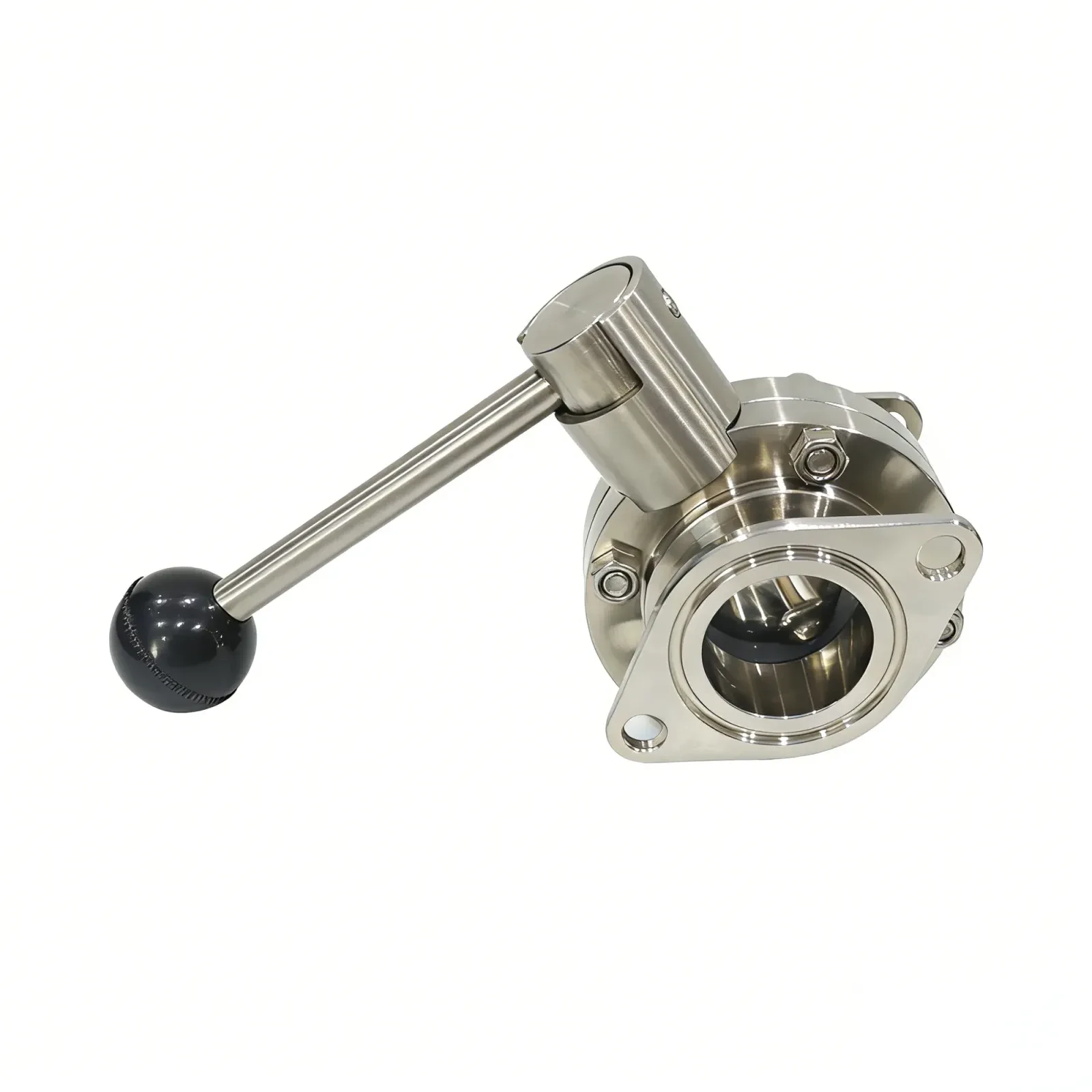 STAINLESS STEEL manual Drive Wafer Bolei Powder Butterfly Valve — 4/6