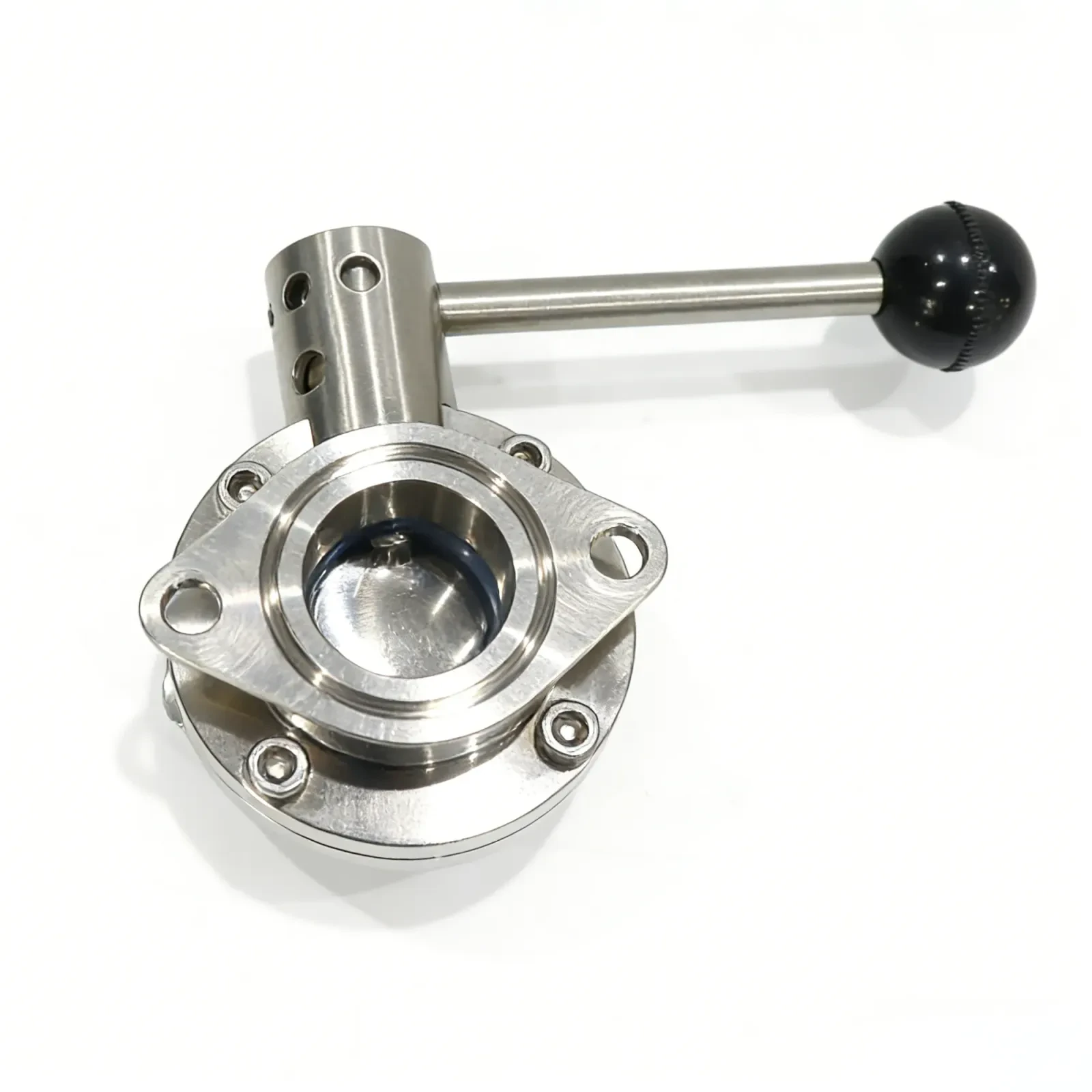 STAINLESS STEEL manual Drive Wafer Bolei Powder Butterfly Valve — 5/6