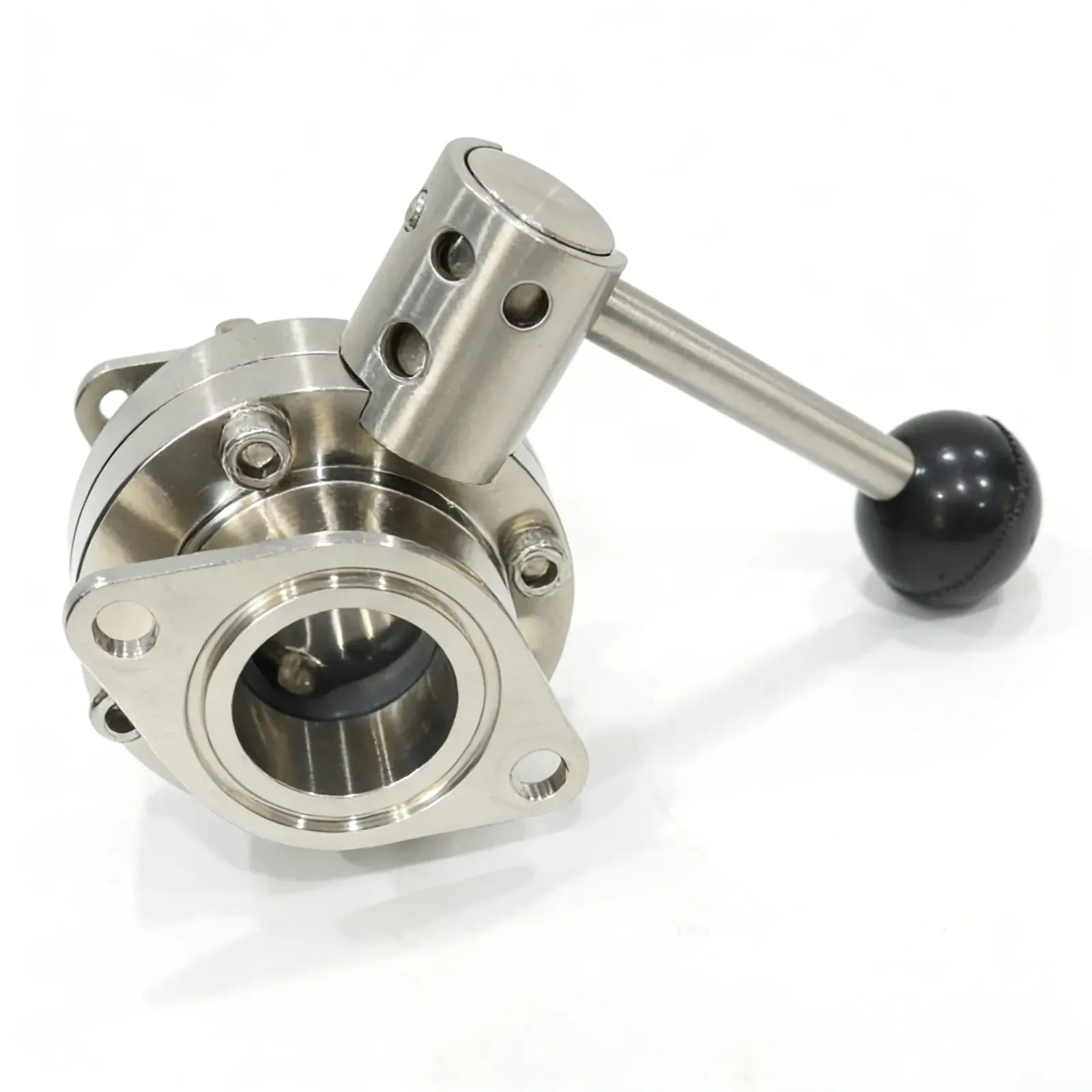 STAINLESS STEEL manual Drive Wafer Bolei Powder Butterfly Valve — 6/6