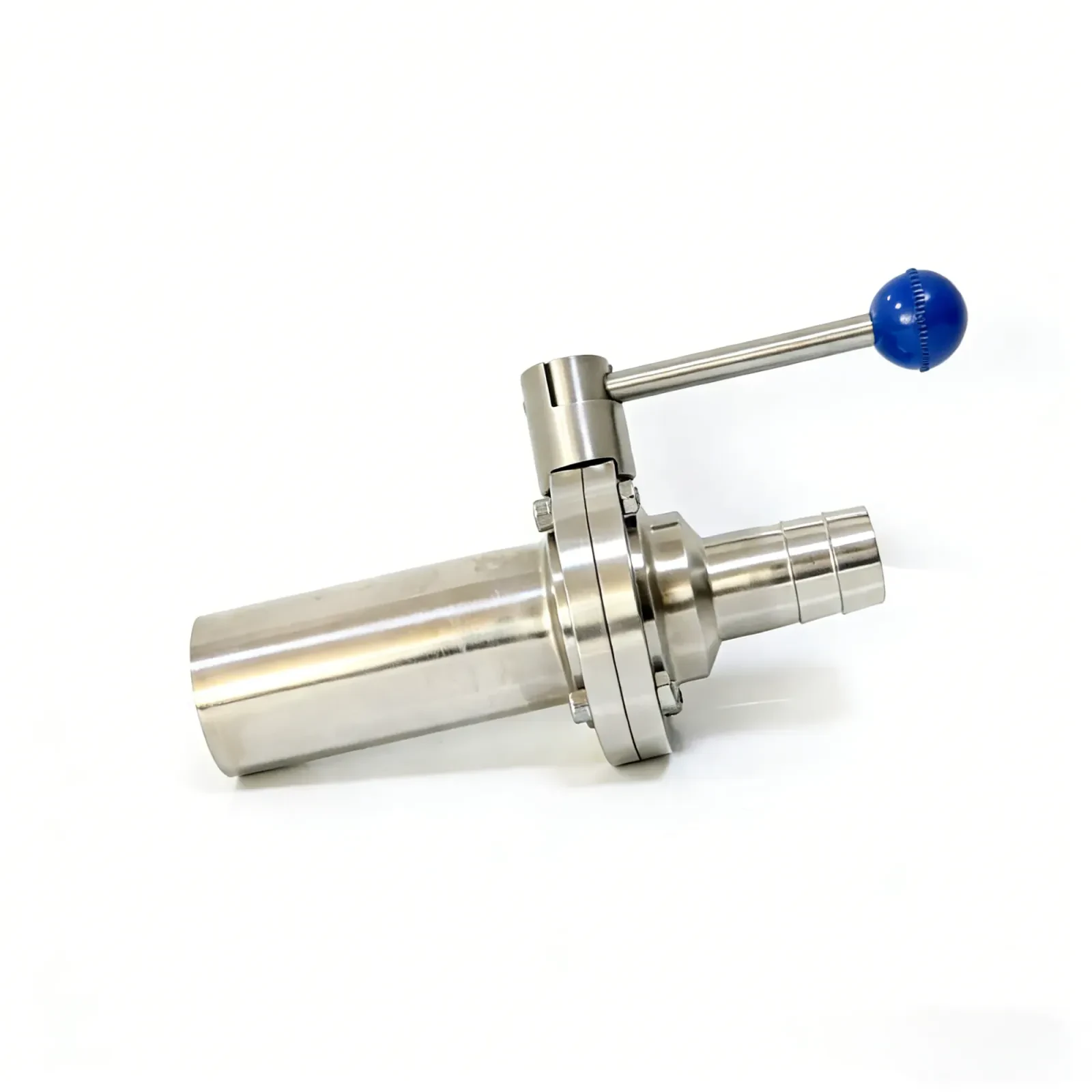 STAINLESS STEEL DN300 Eccentric Rubber Seat Vacuum Butterfly Valve — 3/6