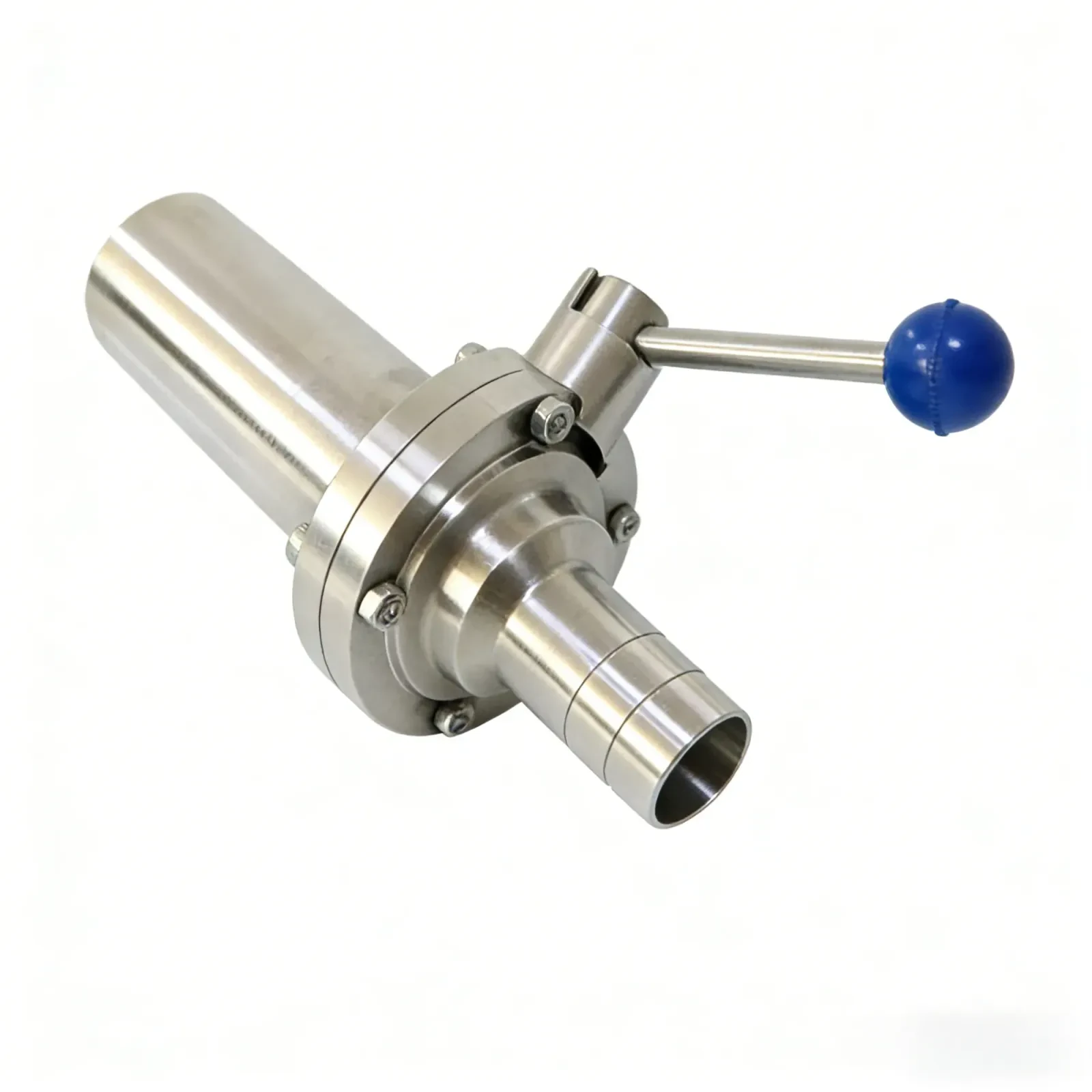 STAINLESS STEEL DN300 Eccentric Rubber Seat Vacuum Butterfly Valve — 4/6