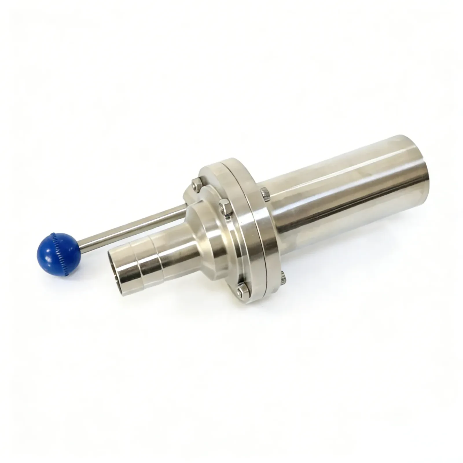 STAINLESS STEEL DN300 Eccentric Rubber Seat Vacuum Butterfly Valve — 5/6