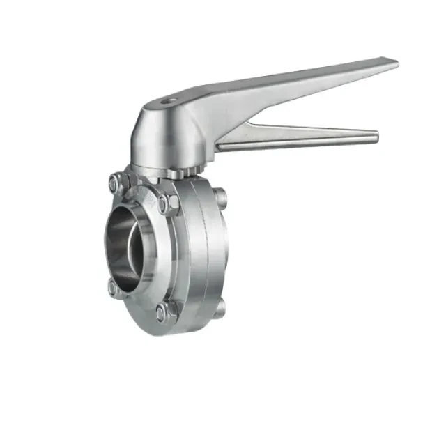 STAINLESS STEEL Manual Lever Wafer 316L PTFE butterfly valve — 3/6