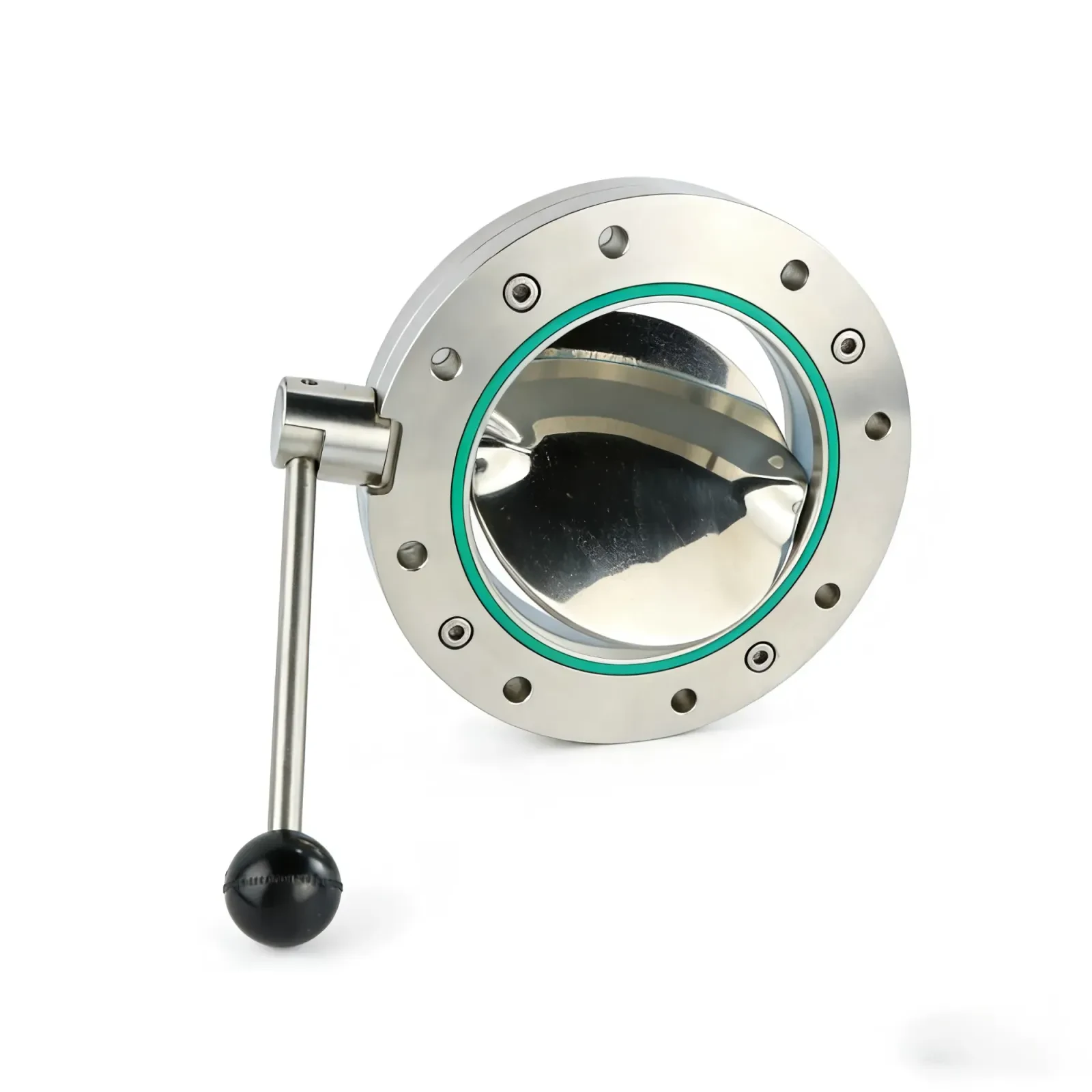 STAINLESS STEEL Clamp Sanitary DN25 PTFE butterfly valve — 3/6