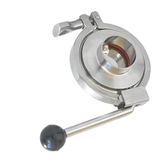 STAINLESS STEEL Clamp Sanitary DN25 PTFE butterfly valve — 6/6