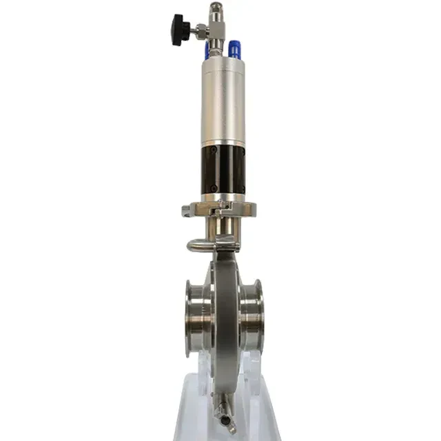 STAINLESS STEEL Vacuum Sanitary PTFE SS316L butterfly valve — 6/6