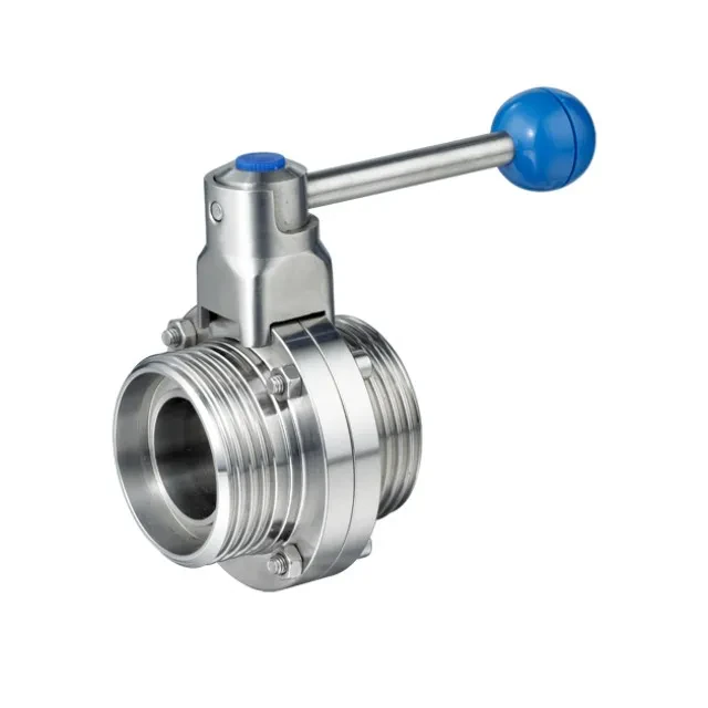 STAINLESS STEEL DN300 Manual Indicator Anti Mixing Butterfly Valve — 4/6