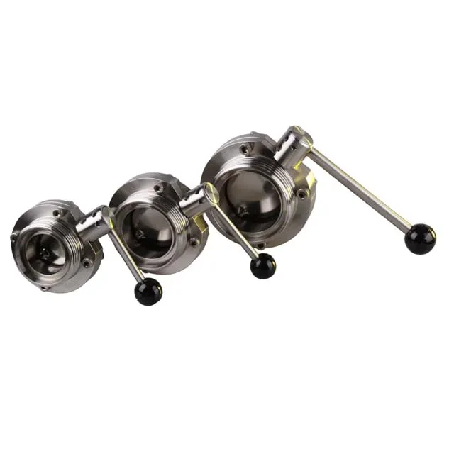 STAINLESS STEEL manual Wafer DN200 PTFE butterfly valve — 5/6