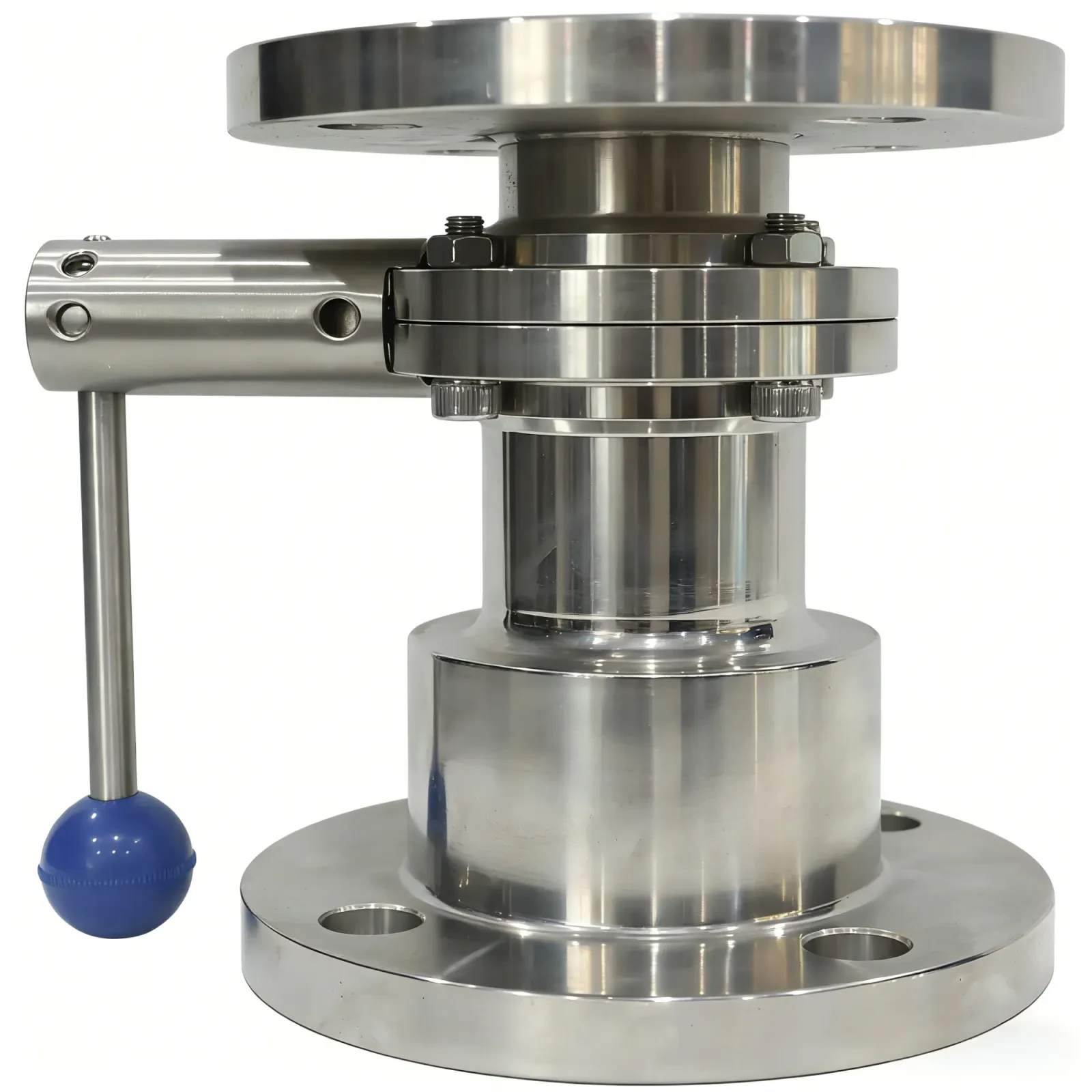 Stainless steel flange type manual DN100 milk water butterfly valve — 6/6