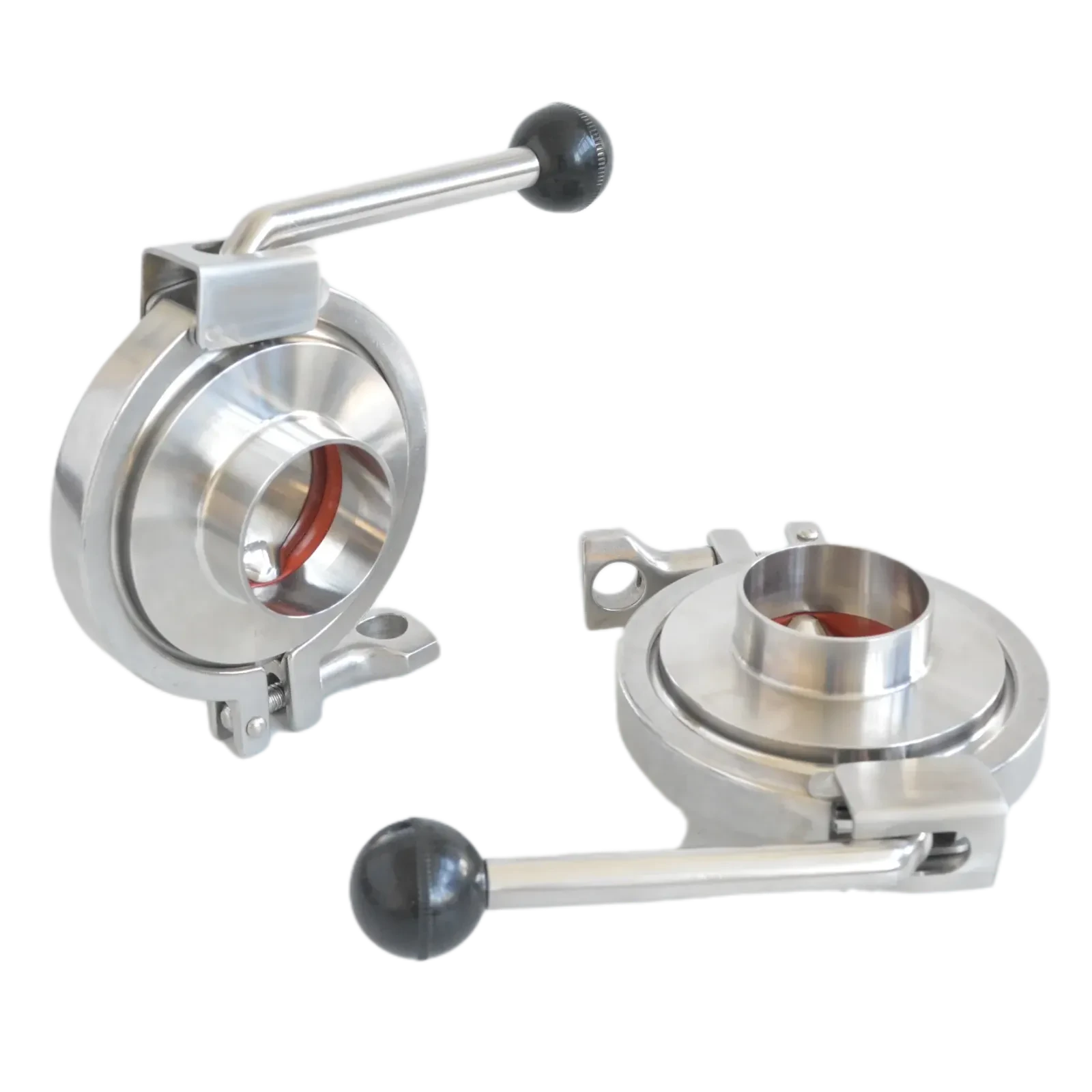 STAINLESS STEEL DN300 Manual Indicator Anti Mixing Butterfly Valve — 3/6