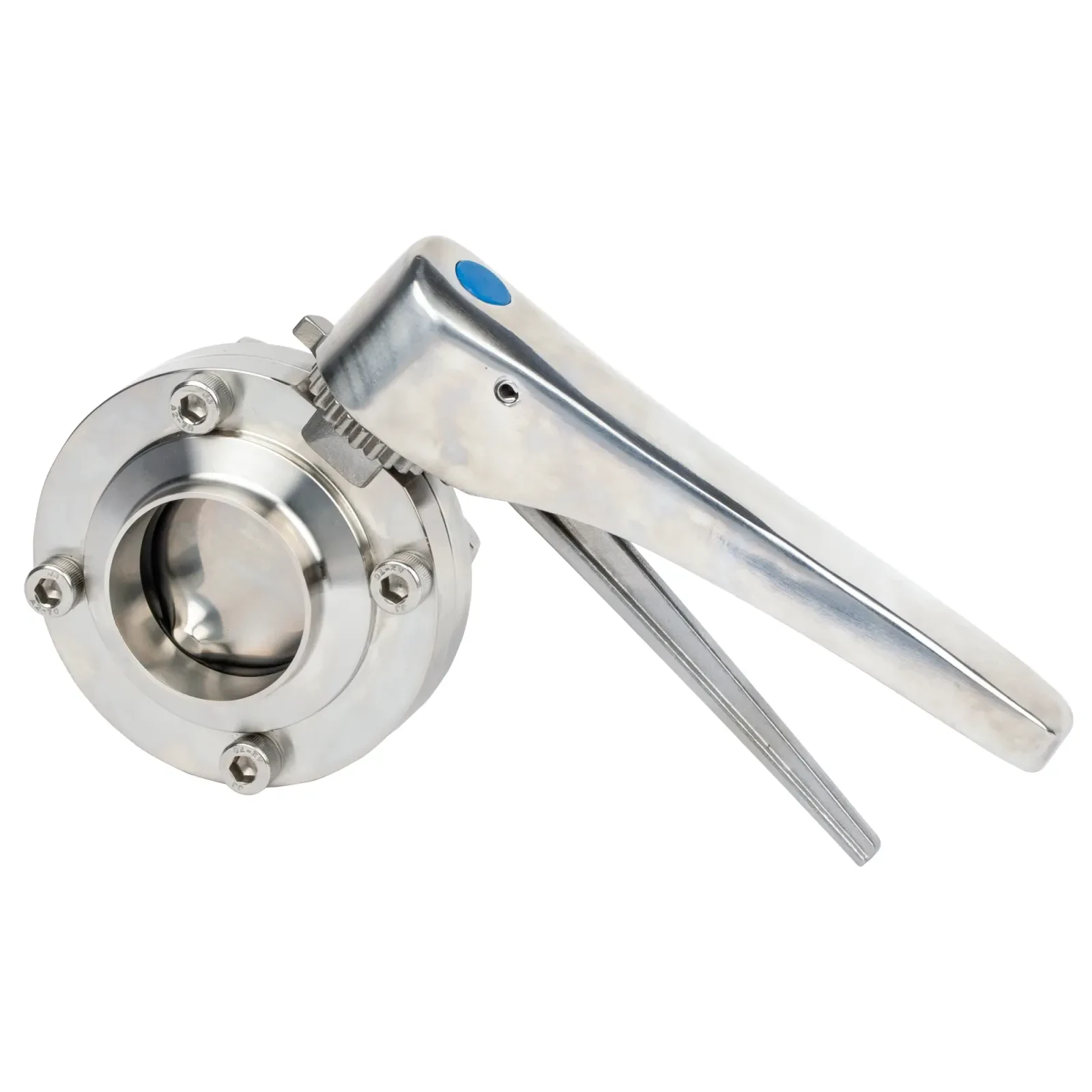 STAINLESS STEEL DN300 Manual Indicator Anti Mixing Butterfly Valve — 5/6
