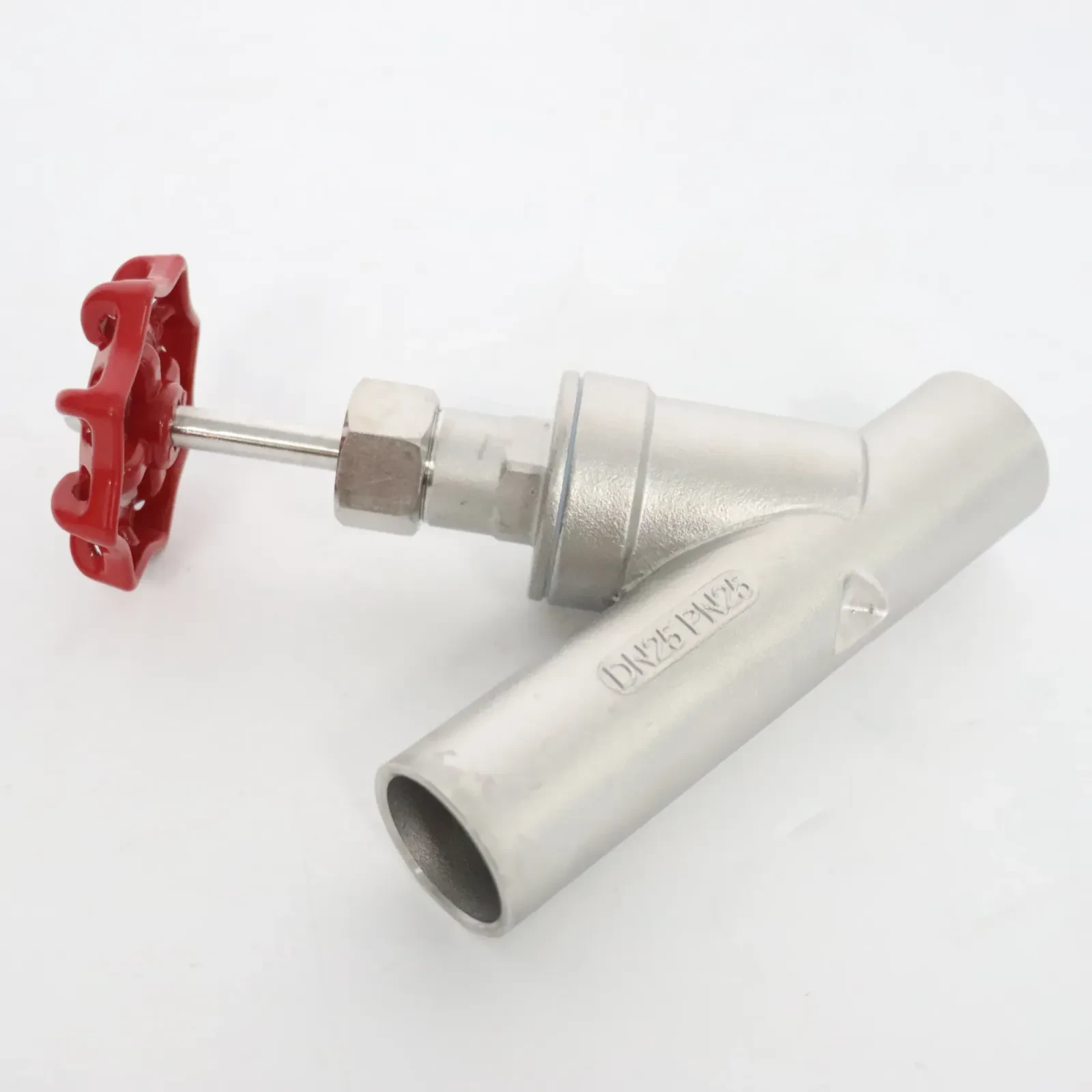 Stainless Steel Steam Valve Manual Welding Angle Seat Valve — 3/6