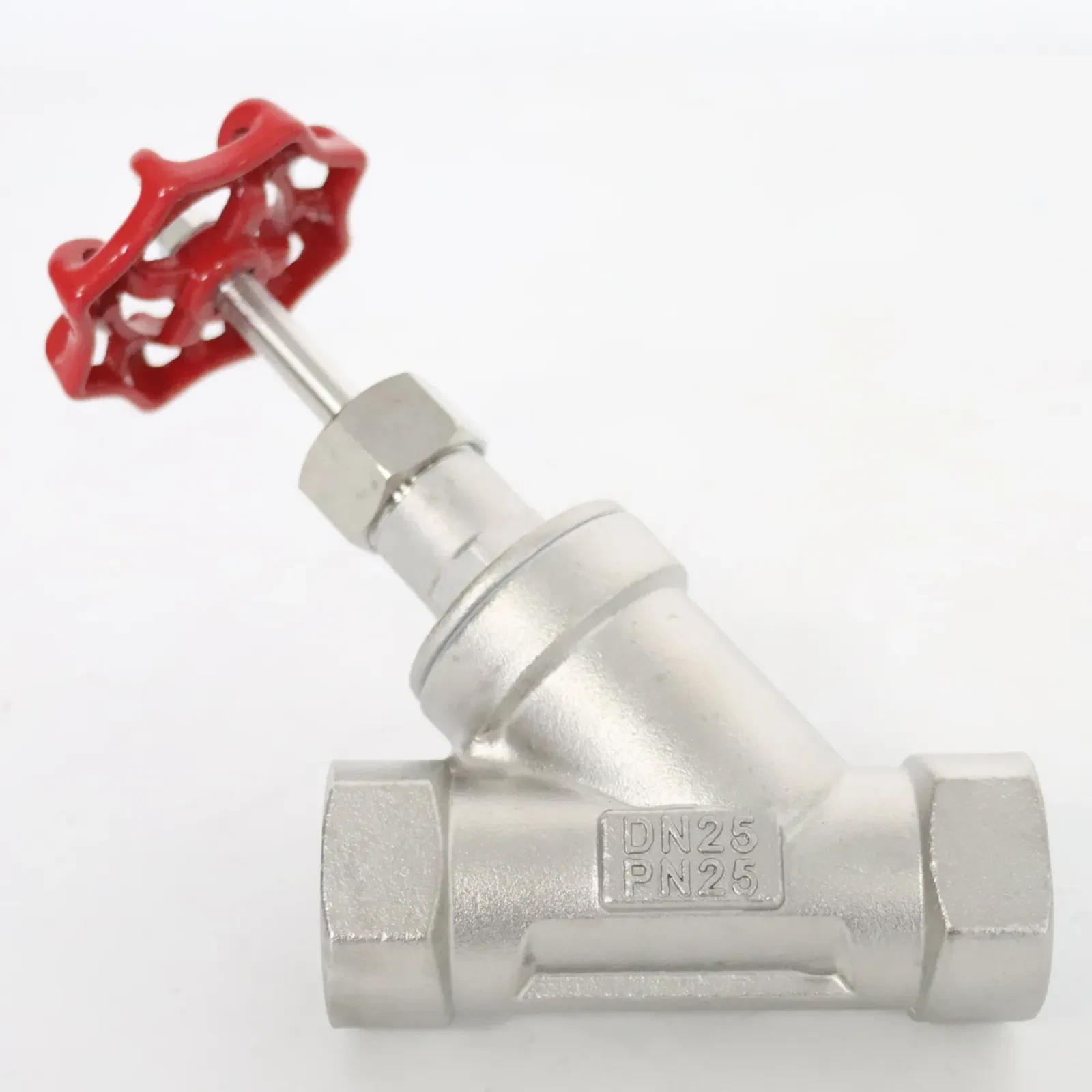 Sanitary Stainless Steel Head Manual Threaded Angle Seat Valve — 4/6