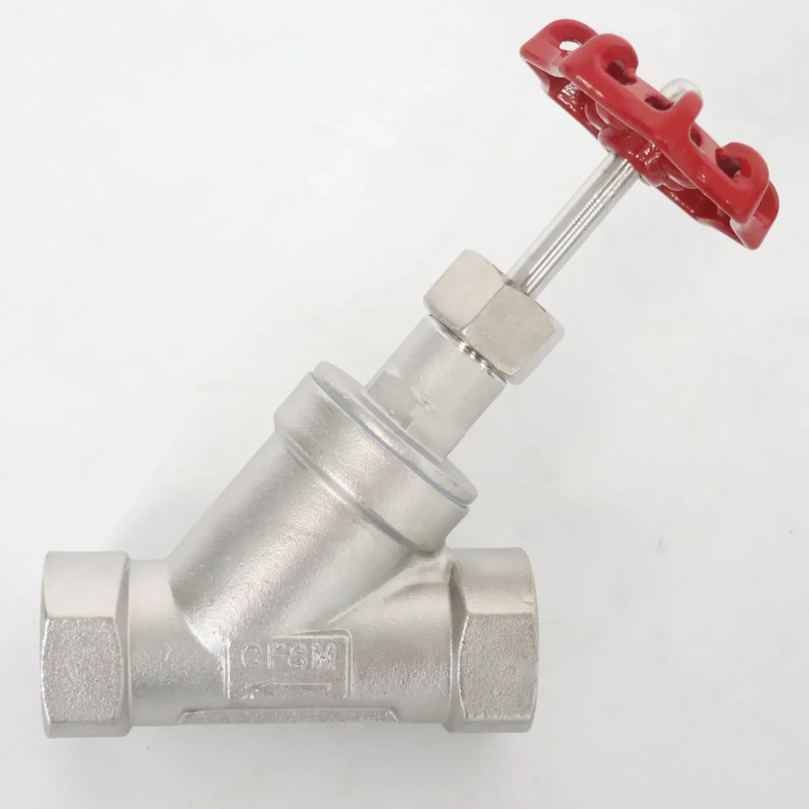 Sanitary Stainless Steel Head Manual Threaded Angle Seat Valve — 6/6