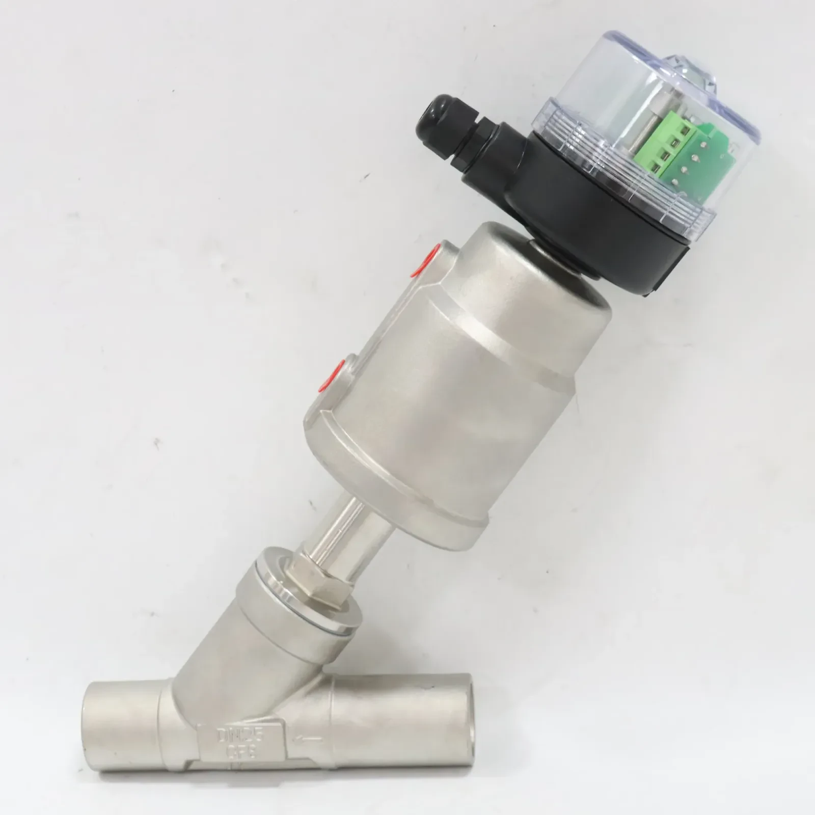 SS316L Sanitary High-Temperature Steam Feedback Angle Seat Valve — 3/6