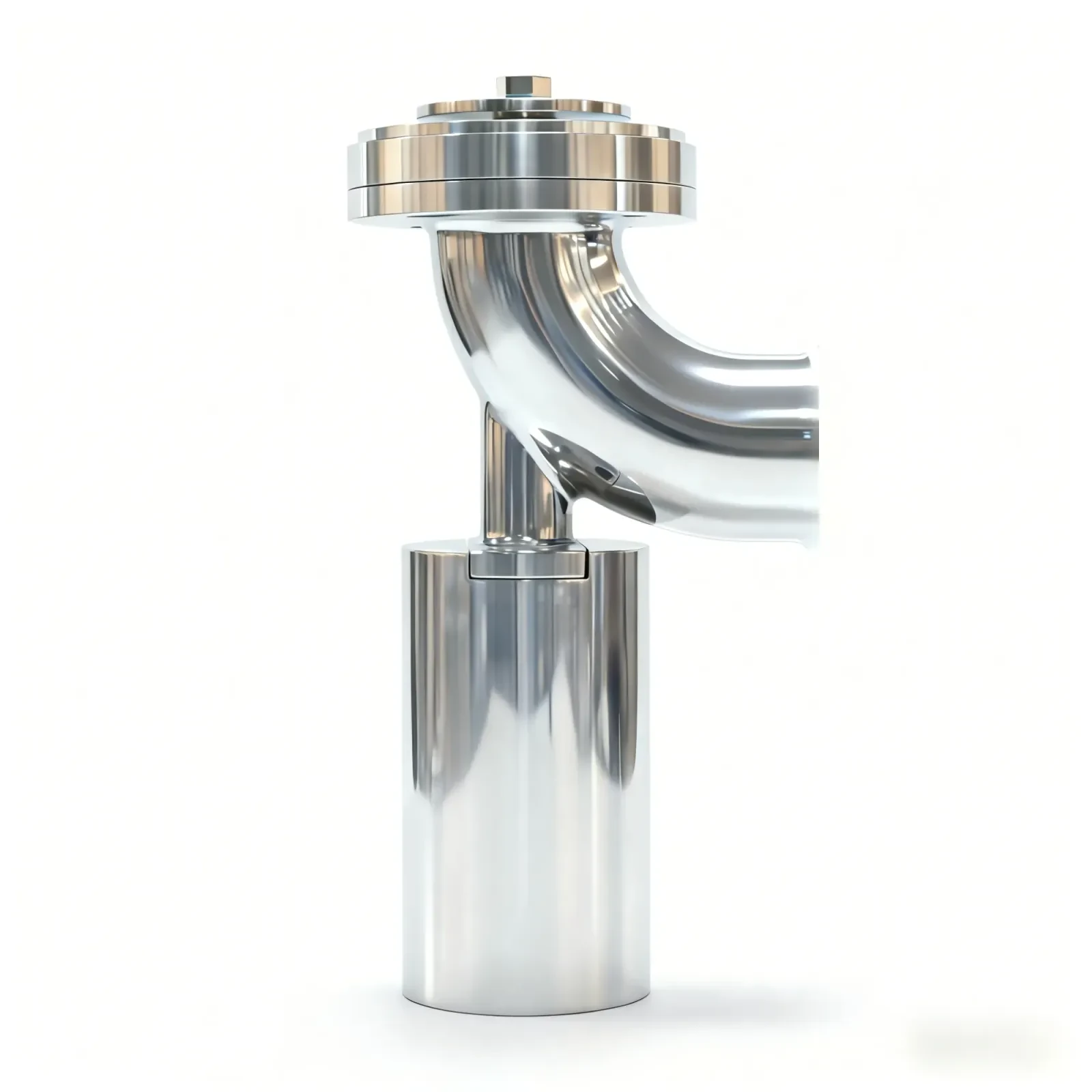Stainless Steel DN80 ISO Y Type Sanitary Tank Bottom Valve — 4/6