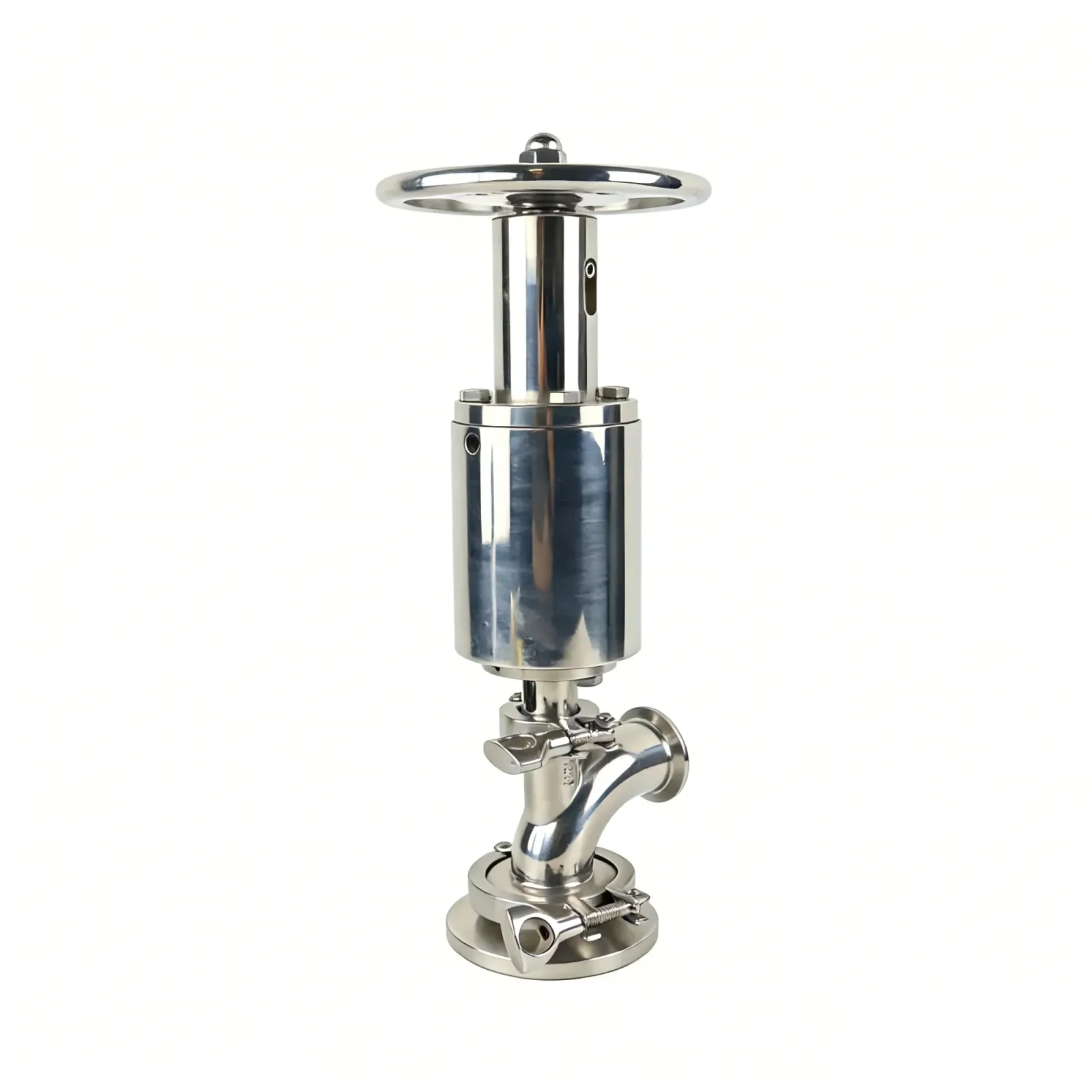 Stainless Steel Pneumatic DN80 ISO Piston Type Tank Bottom Valve — 5/6