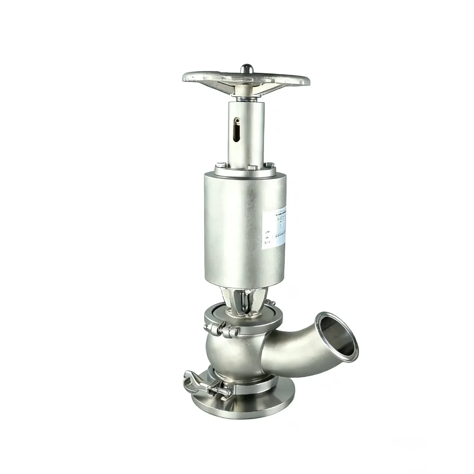 Stainless Steel Sanitary LPG Elbow Tank Bottom Valve — 3/6