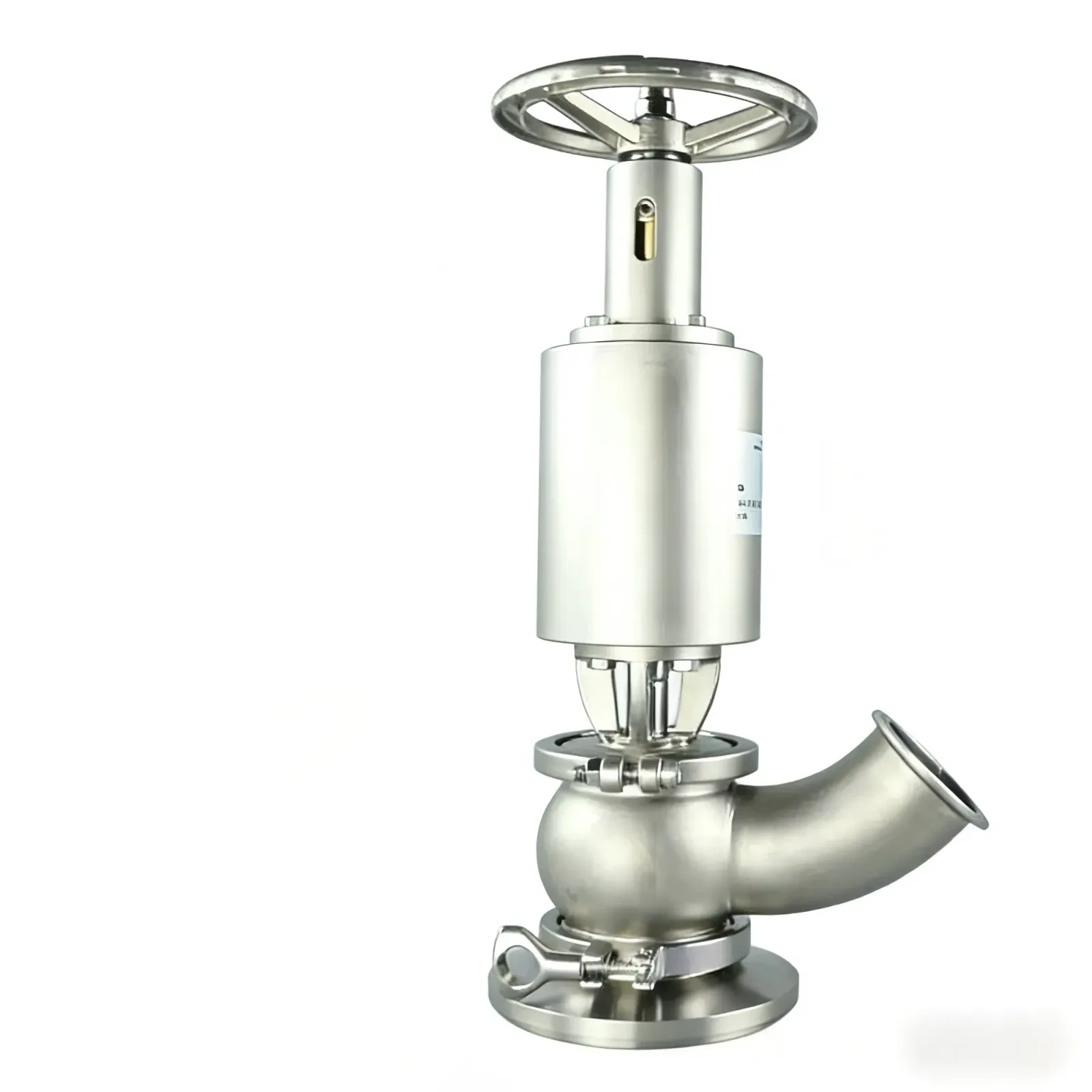 Stainless Steel Sanitary LPG Elbow Tank Bottom Valve — 4/6