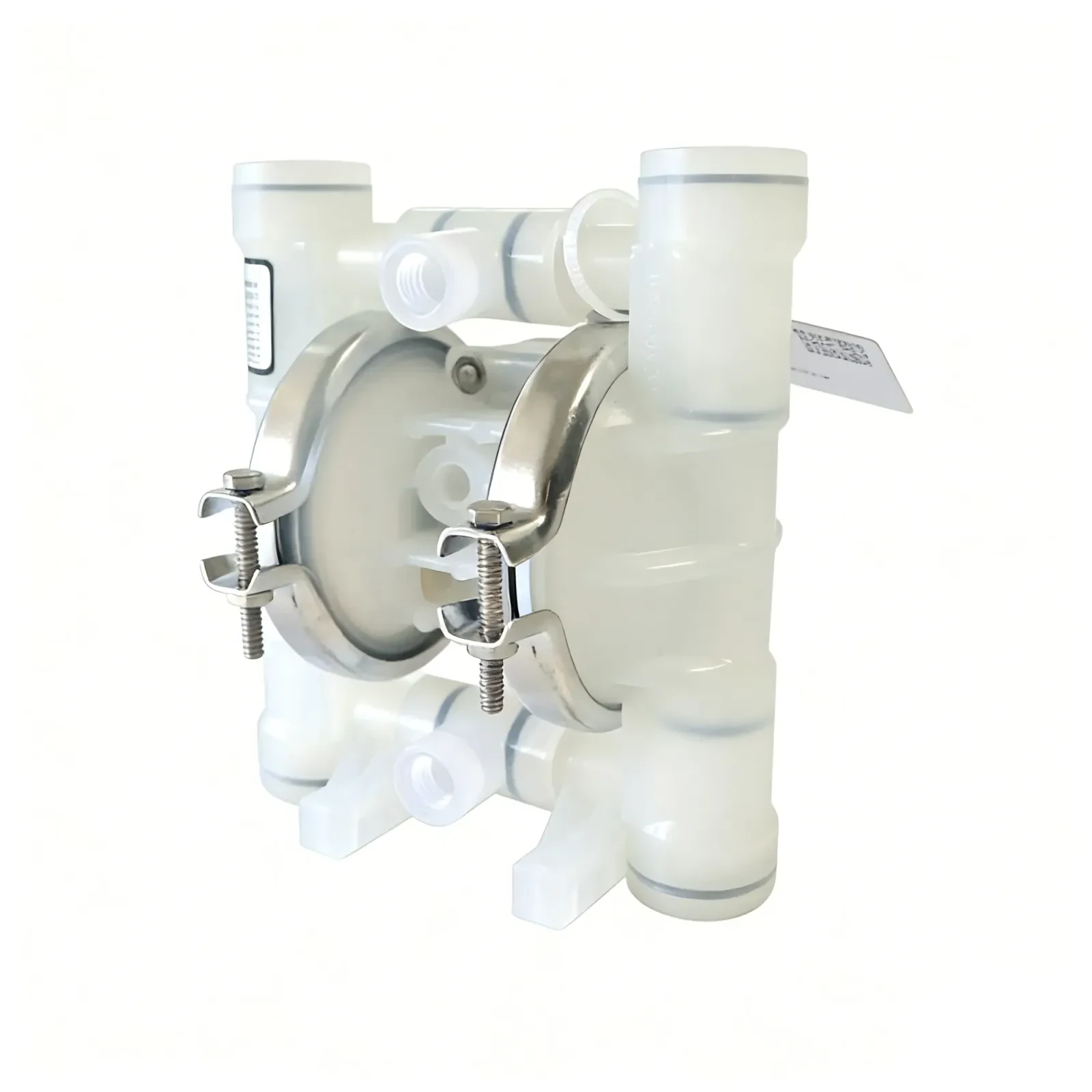 Sanitary Clamp Mechanical Dual air operated Pneumatic 12V Diaphragm Pump — 6/6