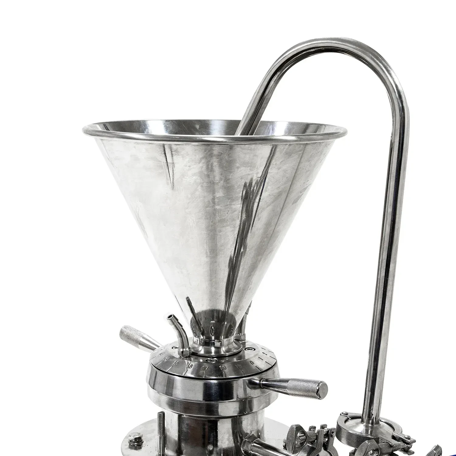 Food Grade Horizontal Peanut Butter Colloid Mill with Wheels — 3/6