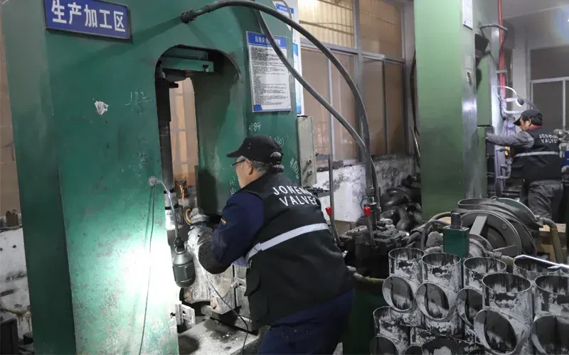Press forming at Joneng’s plant in Wenzhou