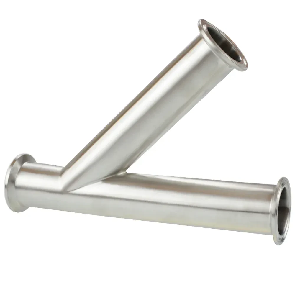 Stainless steel f/m/f NPT seamless equal length Y-type quick-connect pipe fitting tee — 4/6