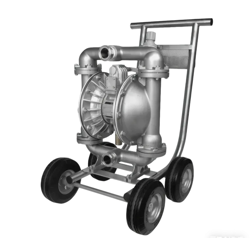 Hygienic Sanitary PTFE Lined Electric Double Piston Diaphragm PUMP — 2/6