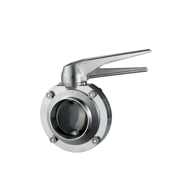 SS304 Sanitary Corrosion Resistant Manual Lug Split Butterfly Valve — 2/6