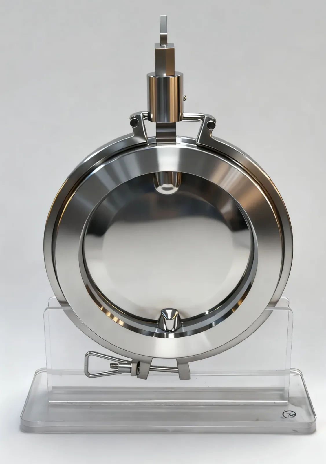 Stainless Steel Sanitary Hastelloy Powder Manual Butterfly Valve — 3/6