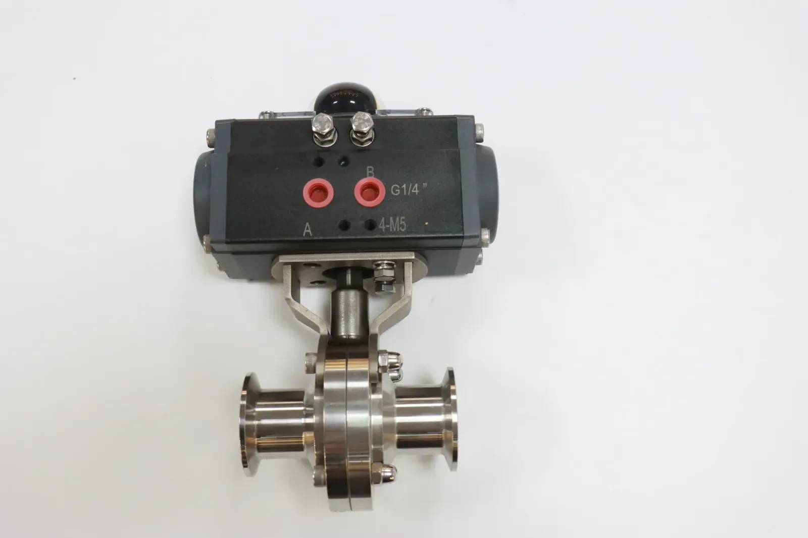 Stainless Steel Sanitary Weld Pneumatic Actuated Switch Butterfly Valve — 6/6
