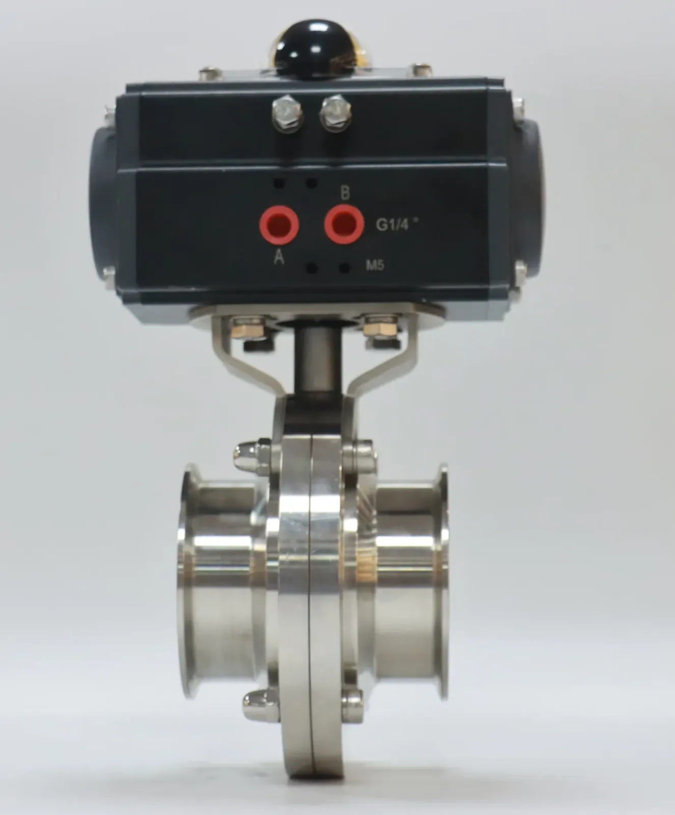 Stainless Steel Clamped Hastelloy Pneumatic wafer Butterfly Valve — 6/6