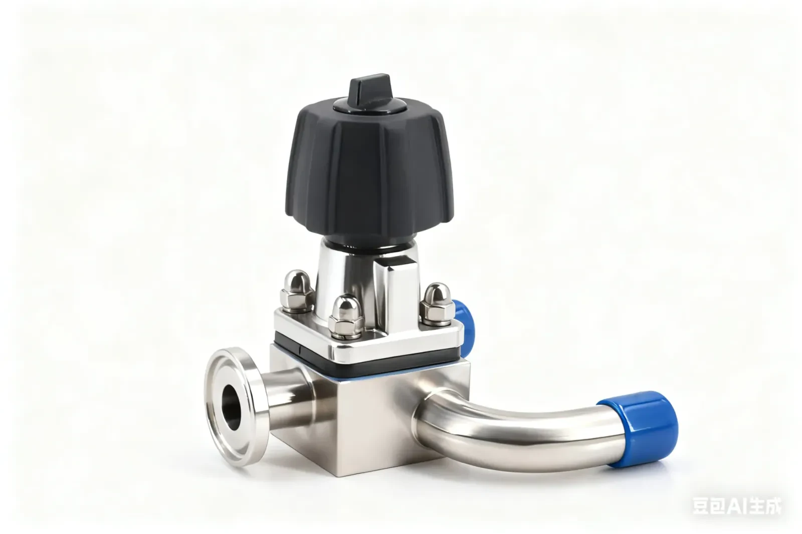 Stainless steel aseptic manual U-shaped diaphragm valve — 2/6