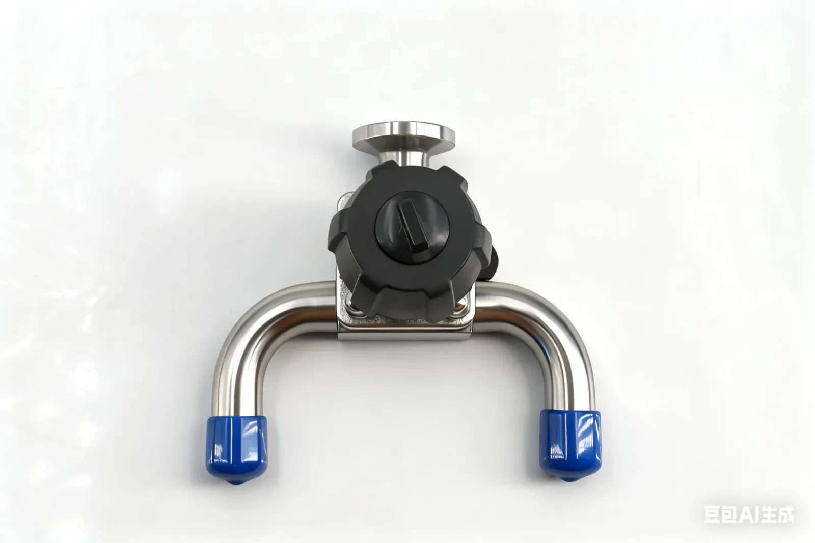 Stainless steel aseptic manual U-shaped diaphragm valve — 4/6