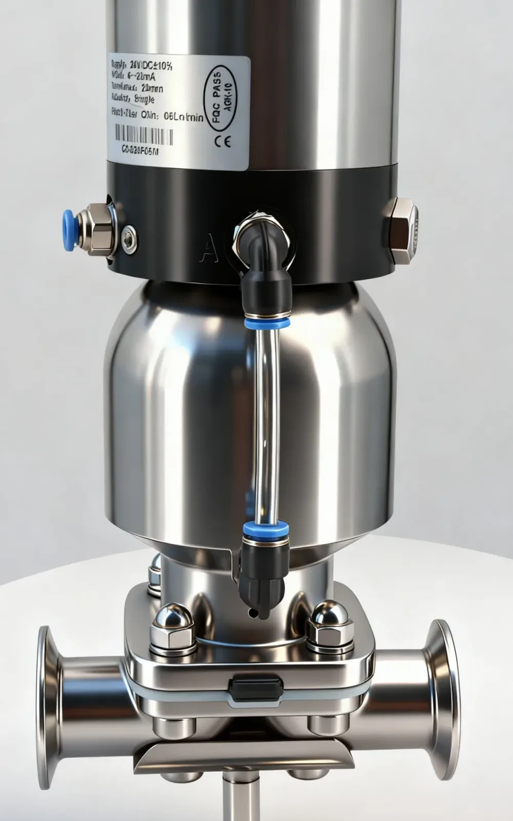Stainless steel sanitary threaded proportional regulating diaphragm valve — 2/6