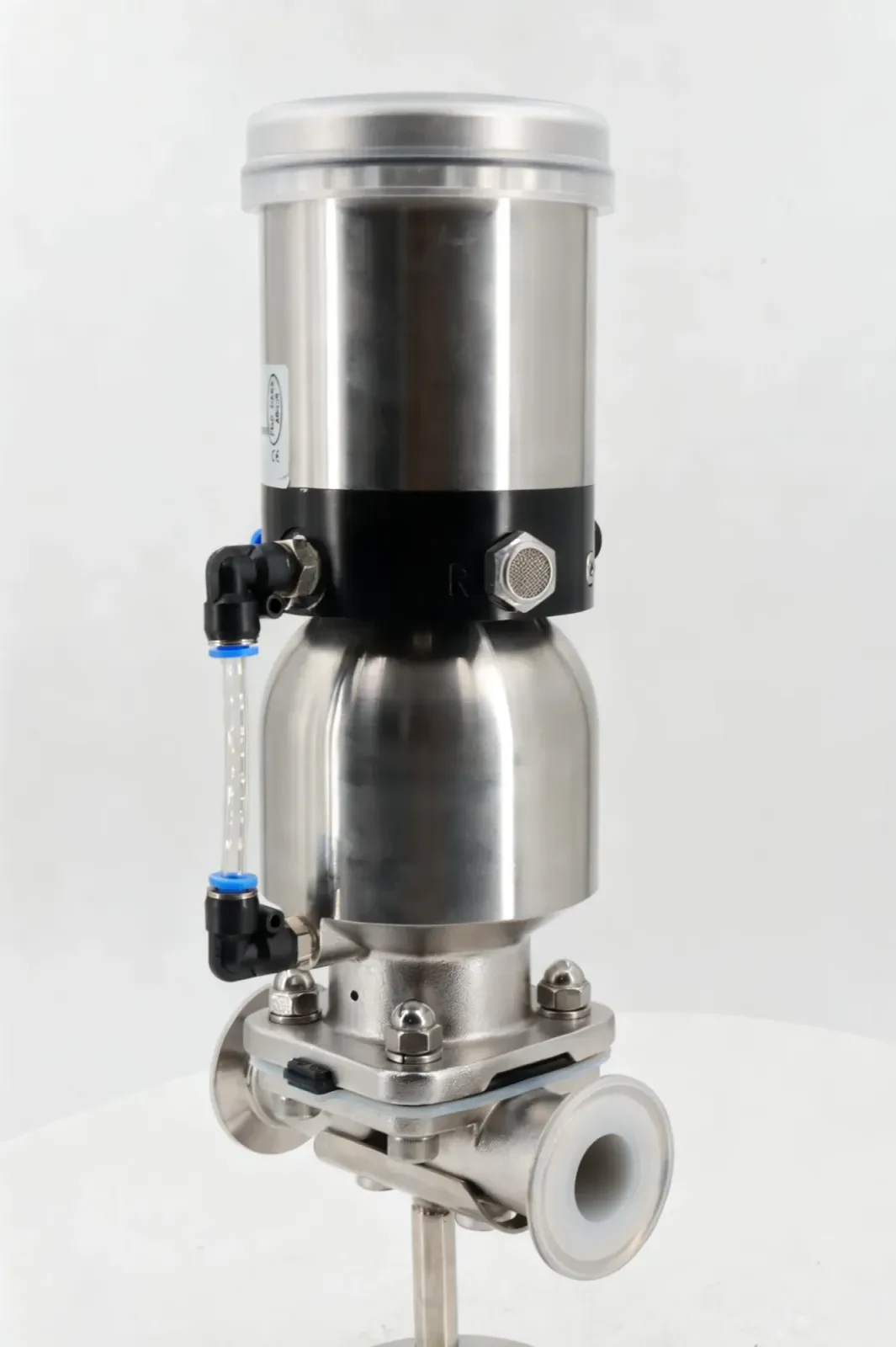 Stainless steel sanitary threaded proportional regulating diaphragm valve — 3/6