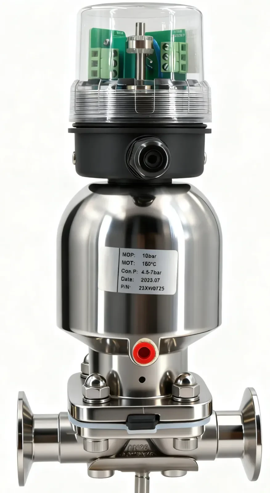 Stainless steel sanitary threaded proportional regulating diaphragm valve — 6/6