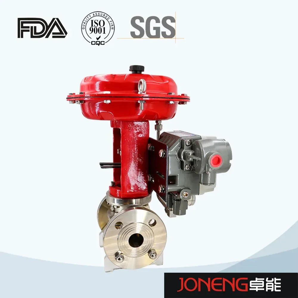 Stainless steel positioning micro-control proportional regulating flange diaphragm valve — 2/6