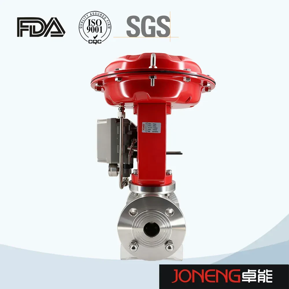 Stainless steel positioning micro-control proportional regulating flange diaphragm valve — 4/6
